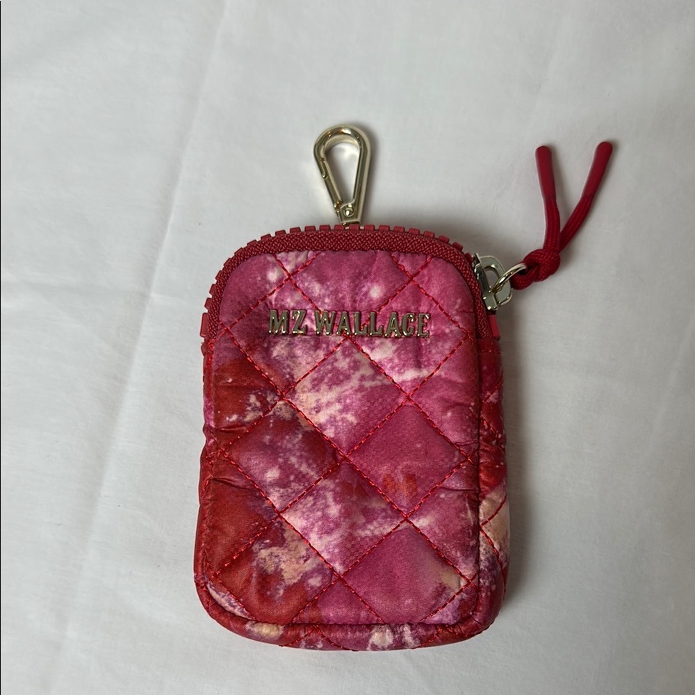 MZ Wallace Red Quilted Pouch NWOT